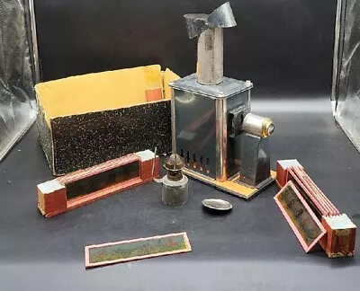 Vintage Antique Magic Lantern Projector With Glass Slides RARE • $977.40