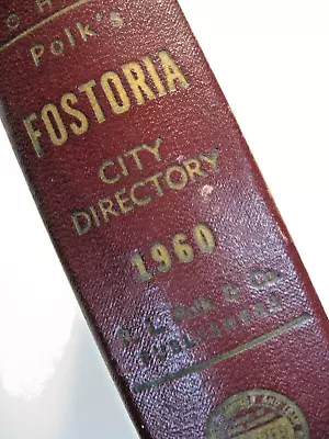 1960 Polk City Directory  Fostoria Ohio • $44.95