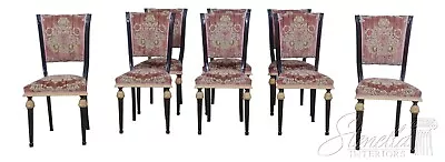 L56243EC: Set Of 8 Italian Made Upholstered Classical Dining Room Chairs • $2395
