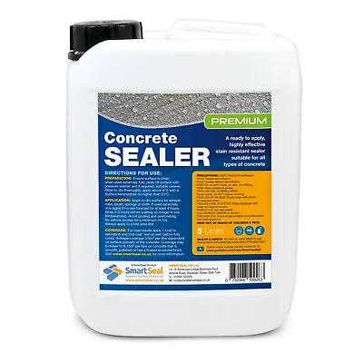 Food Safe Concrete Sealer 'Premium' Dry Finish Stain Resistant (Sample +5 Sizes) • £237.95