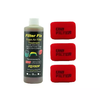 3 X UNIFILTER Safari Snorkel Ram Head (175Wx125H) Cover Pre Cleaner & Filter Oil • $106.40