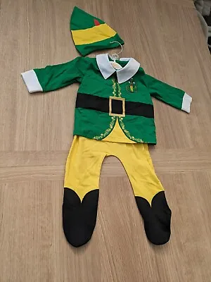 Baby Boys Girls 'Elf' Christmas Xmas Outfit Age 3-6 Months George At Asda BNWT • £5.49