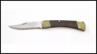 Vintage RARE BUCK 110 Folding Knife Hunting 2 Line Inverted Before 1972 • $42