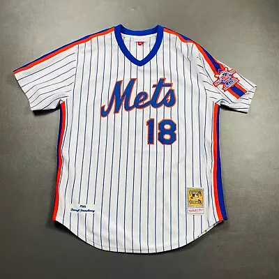 100% Authentic Darryl Strawberry Mitchell & Ness 1986 NY Mets Jersey Size 48 XL • $297.50