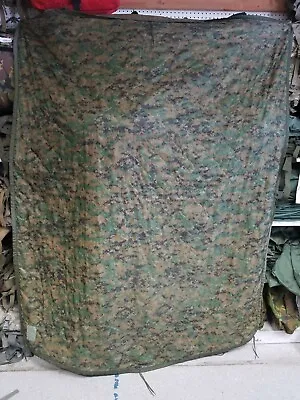 Poncho Liner Woobie Blanket US Military Digital Woodland Camo Used • $39.95