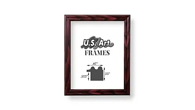 US ART Frames .75  Cherry Maroon Solid Poplar Wood Picture Poster Frames S-A • $29.65