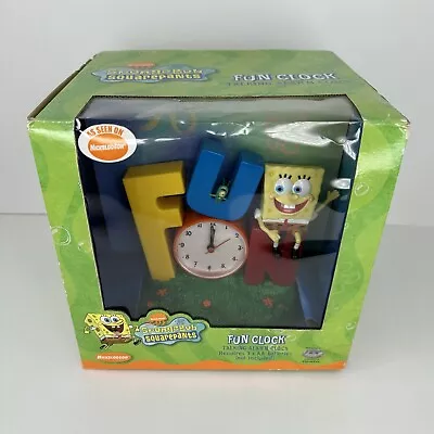 Spongebob Squarepants FUN Singing Alarm Clock 2002 Brand New Sealed • $99.99