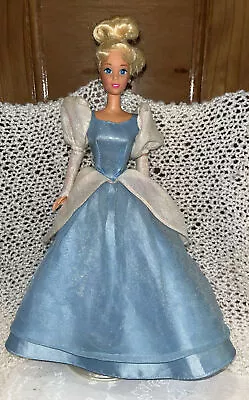 Vintage Mattel 1985 Disney’s Cinderella Doll + Stand • $14.42