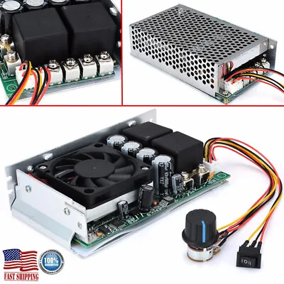 10-50V 100A 5000W Reversible DC Motor Speed Controller PWM Control Soft Start US • $49.38