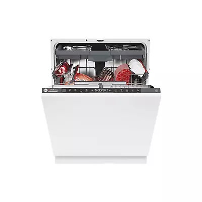 Hoover HI6C4S1PTA-80 60cm 'Super Silent' Built-in Dishwasher 16 Places 10 Progs • £329.99