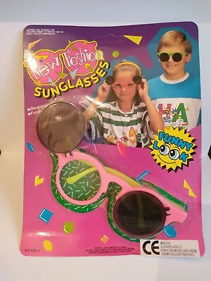 Original Vintage 90's Children's Sunglasses New In Pack - Double Lens - Pink  • £5