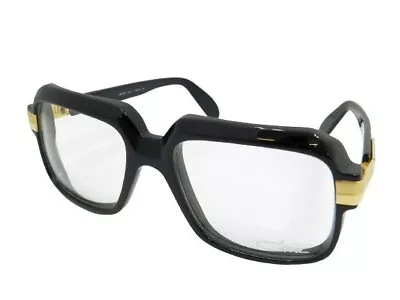 Cazal Mod 607 56_18 Eyeglasses Sunglasses Black Gold Frame + Clear Lens Germany • $260