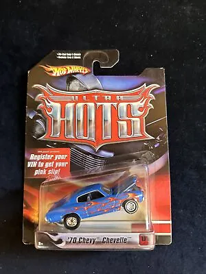 $13.95 • Buy Hot Wheels 70 1970 Chevy Chevelle Ultra Hots Detailed Chevrolet Car W/RRs Blue