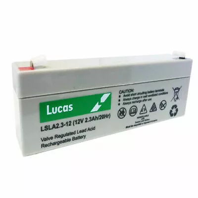 REPLACEMENT 12V 2.3Ah / 2.1Ah Battery Equiv For ACCENTA 8 And MINI - ALARMS • £17.50