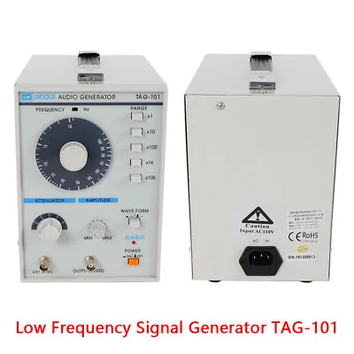 Sine/Square Waves 10Hz-1MHz Audio/Low Frequency Signal Generator W/Power Cord • $64.60