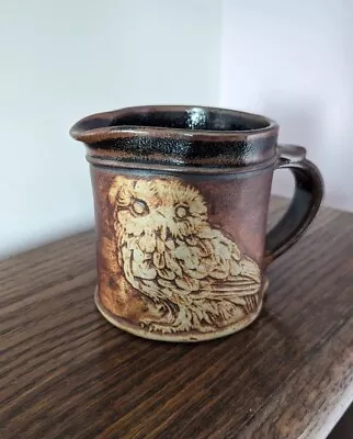 Quantock Designs Somerset Dorset Pottery Jug With Owl Bird • £5