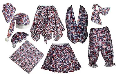 Adults Union Jack Flag United Kingdom Great Britain Supporters Fancy Dress Lot • £12.95