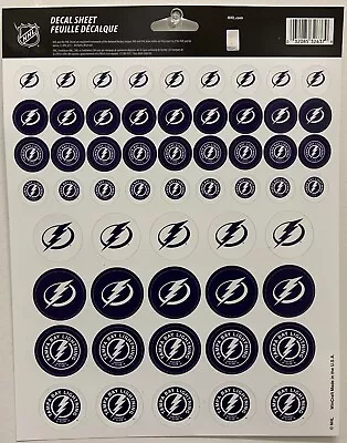 Tampa Bay Lightning 56 Stickers Ultimate Logo Sheet New Wincraft 👀🏒 • $10