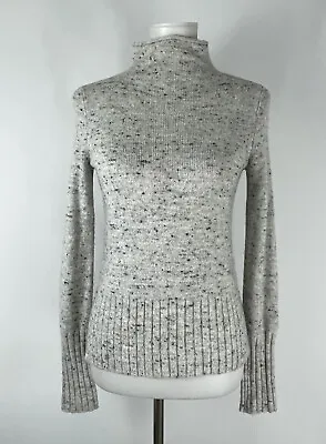 $15 • Buy Madewell Women's Pullover Sweater Gray Speckled Donegal Inland Turtleneck Sz XS