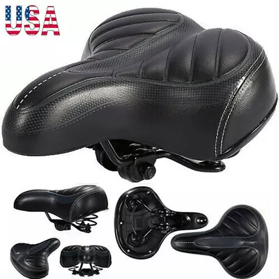 Bike Comfort Wide Big Bum Bicycle Gel Cushion Extra Soft Sporty Saddle Seat Pad • $14.39