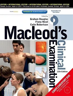 MACLEODS CLINICAL EXAMINATION Book The Cheap Fast Free Post • £99.99