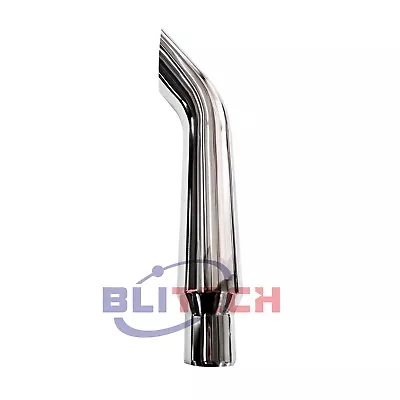 7  OD To 5  OD X 48  Bull Horn Chrome Stack Exhaust Pipe Truck Tailpipe Tube Tip • $210.90