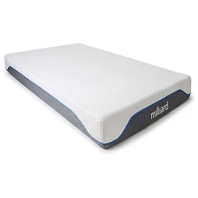 Milliard Double Gel Memory Foam Mattress 20cm High Density Foam Medium Firm • £179.99