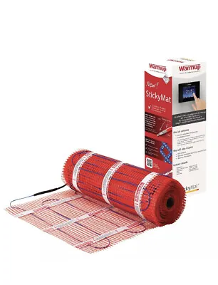 Warmup Electric Underfloor Heating Sticky Mat Kit Red Floor Cable 150W M2 - 1M • £75