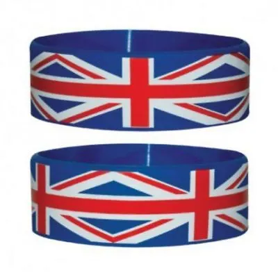 £2.95 • Buy Jubilee Party Union Jack Gummy Wristband Royal Street Party Wristband