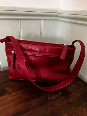 A Beautiful Soft Leather Bag By Yoshi In Red • £28.99