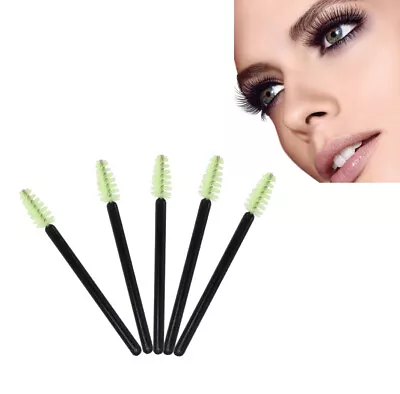 Mini Nylon Mascara Brush Applicator Travel Disposable Eyelash Extension Wands • £3.49