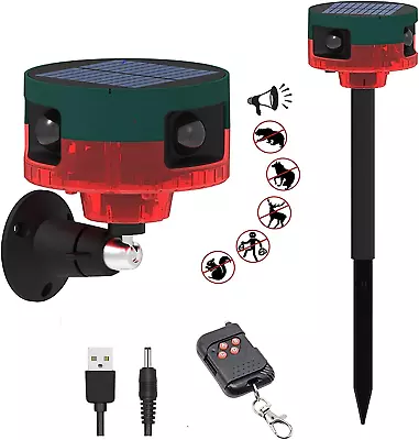 Outdoor Motion Sensor Alarm Dog Barking&Gunshot Sound Support Recording130Db L • $49.99