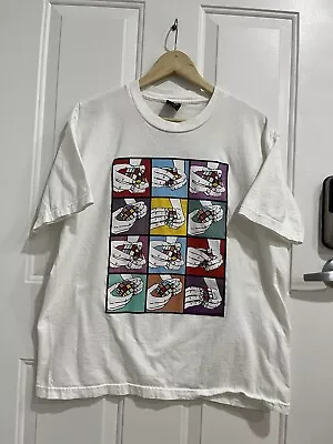 Vintage 90s Y2K Rubiks Cube Andy Warhol Style Graphic Tee Shirt Size Mens Large • $99.99