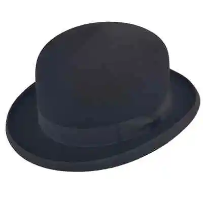 £150 • Buy Black Fur Felt Bowler Hat - Soft Shell - Olney Headwear - 61
