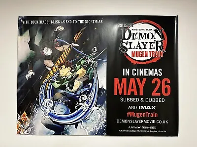 Demon Slayer Movie Mugen Train ORIGINAL Quad Cinema Poster 2023 RARE • $24.89