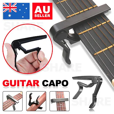 $4.35 • Buy Aluminum Guitar Capo Spring Trigger Electric Acoustic Clamp Quick Change Release