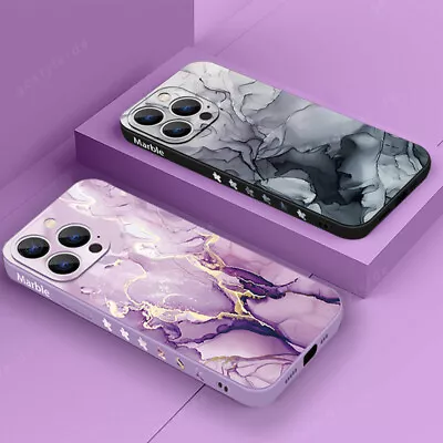 Phone Case For IPhone 15 Pro Max 14 13 12 Mini 11 XR 8 7 ShockProof Marble Cover • $8.68