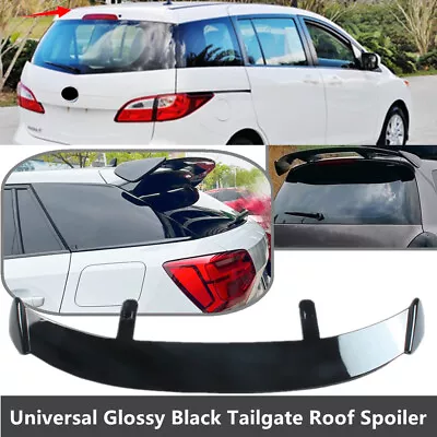 Universal Gloss Black Fit For Mazda 5 2011-2015 Rear Roof Spoiler Modified Wing • $84.99