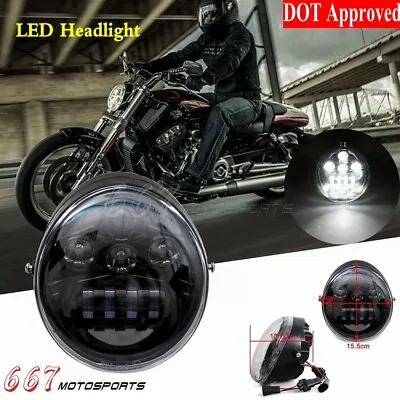 $109.99 • Buy DOT LED Headlight For 2002-2017 Harley V-Rod Muscle VRSCF Street Rod VRSCR VRSC