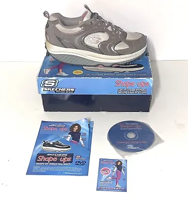 Skechers Womens Size 10 Shape Ups Action Packed Gray Pink 11806 • $19.99