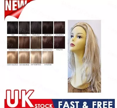 Curly Half Head Wig 3/4 Synthetic Weave Natural Looking Hair Piece 26  Long • £9.99