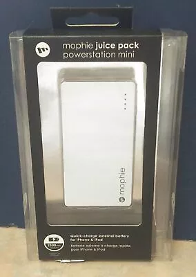 Mophie Juice Pack Powerstation Mini White 2500mAh External Battery NEW • $20.12