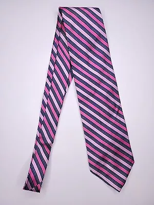 Paul Fredrick Mens Formal Necktie 63 Lx3.75 W Pink/Magenta Neck Tie • $13.60