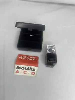 Vintage Ikoblitz Zeiss Ikon AG1 + Cube Wurfel Flash Unit Kit With Case & Manual • $19.99