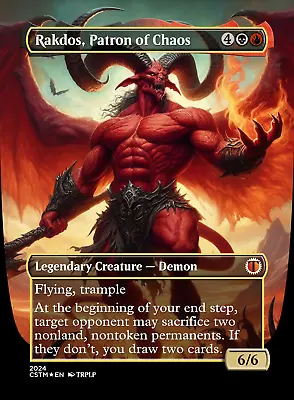 Rakdos Patron Of Chaos - High Quality Altered Art Custom Cards • $7.99