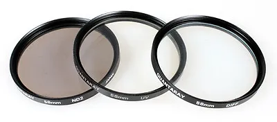Set Of 3 58mm Filters (diffnd2uv) • $14.96