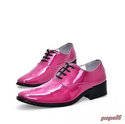 Fashion Mens Lace Up Patent Leather Sequins Formal Oxfords Wedding Dress Shoes# • $24.48