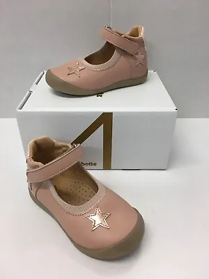  Babybotte Shessika Infant Girls Mary Jane Shoes In Nude ( First Walkers) • £27.40