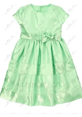 Gymboree Girls Sz 10 Peppermint Green Easter Satin Easter Dress NWT • $44.90