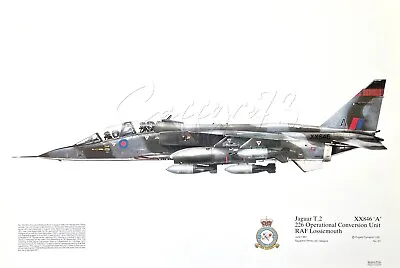 Jaguar T2 XX846A 226 OCU Squadron Print RAF Lossiemouth MOD Royal Air Force • £9.99